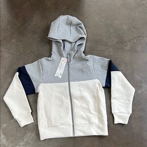 Uniqlo Kids Ultra Stretch Dry Full-Zip Hoodie - Gray - Size 9-10 - NWT